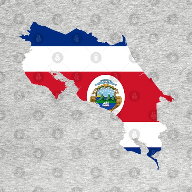 Costa Rica Map by Historia